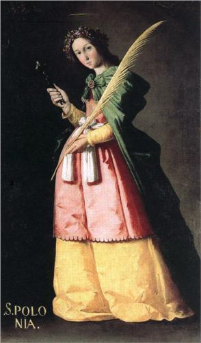 "Saint Apollonia" - Francisco de Zurbarán