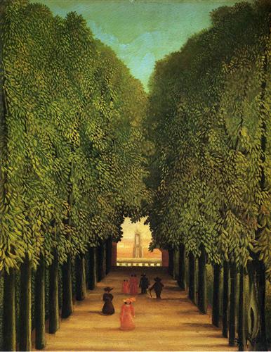 Henri Rousseau "Alleyway in the Park of Saint Cloud" (1908)