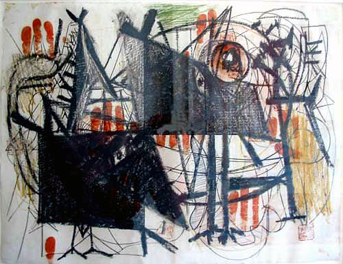 Arshile Gorky - "Hitler invades Poland" (1939)