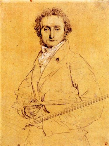 Jean Auguste Dominique Ingres - "Niccolo Paganini" (c.1819)