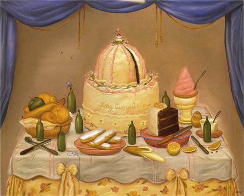   "Happy Birthday"- Fernando Botero