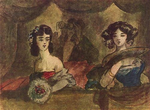 "La loge de l'opéra"-  Constantin Guys