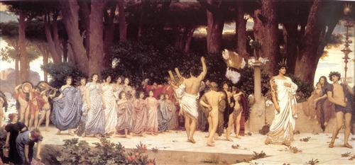                           "The Daphnephoria" - Frederic Leighton