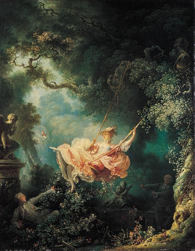 "The Swing" ("Les hasards heureux de l'escarpolette") -  Jean Honoré Fragonard   