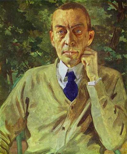 "Portrait of the Composer Sergei Rachmaninov" -  Konstantin Somov    