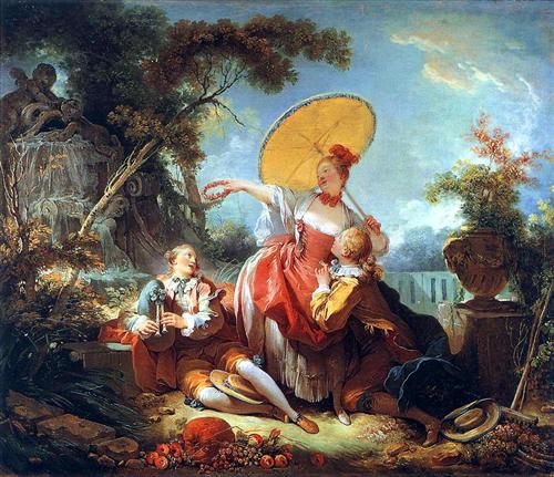   "The Musical Contest" -  Jean-Honoré Fragonard  