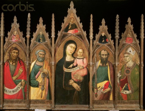  "Madonna and Child Pentaptych" - Luca di Tommè